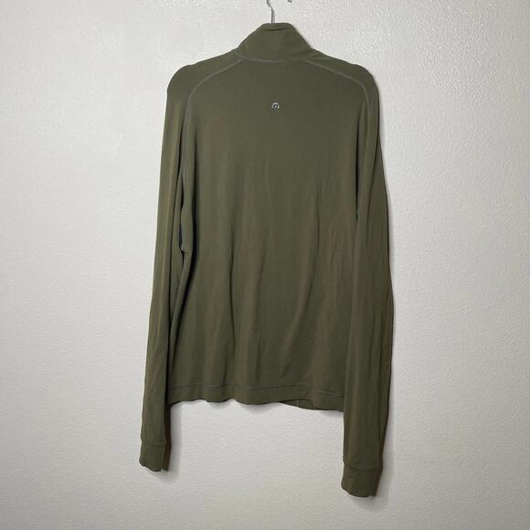 Lululemon Men's Olive Green Full-Zip Athletic Activewear Jacket Sz Large - Picture 4 of 12